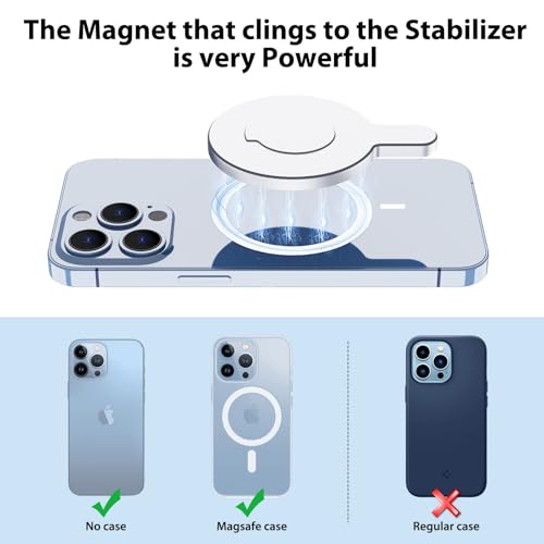 Magnetic Quick-Release Mount Phone Holder Clamp Adapter Clip For DJI Gimbal - color: Silver