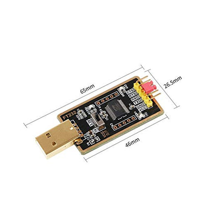 USB to UART Converter Built-in FT232RL 6P Serial Adapter, DIY USB to TTL Adapter for Programming Arduino Nano Raspberry Pi