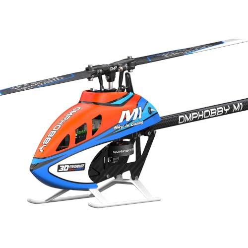 OMPHOBBY M1 V3 PRO BNF 100 Class 6CH Mini 3D RC Helicopter Orange - color: Orange