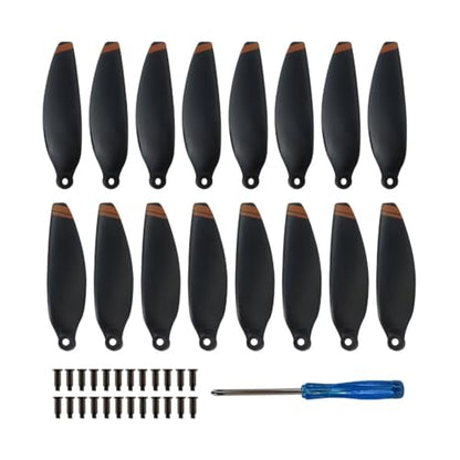 16Pcs Replacement Propellers with Screwdriver & Screws, Low-Noise and Quick-Release Blades Props for DJI Mini 2 / Mini SE/Mini 2 SE/Mini 4K Drone
