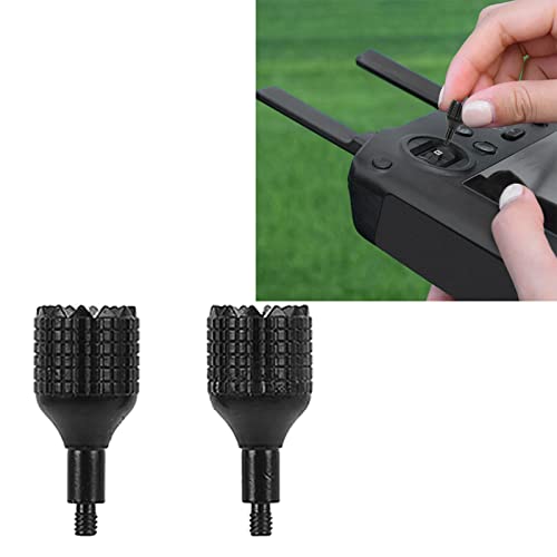 Keenso Drone Controller Sticks, Drone Remote Controller Joystick Anti Slip Light Weight 2 Pcs Comfortable Hand Feeling Copper Abrasion for Replacement (Black