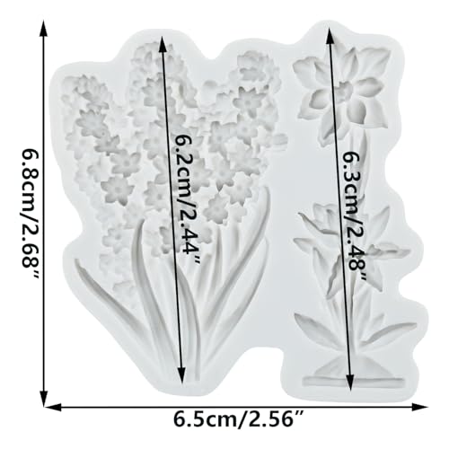 Flower Polymer Clay Molds Flower Leaf Silicone Resin Mold - color: Style G