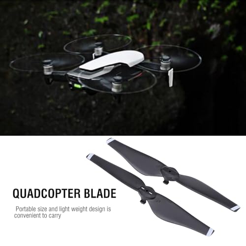 2 Pairs Drone Propellers Replacement, CW CCW Carbon Fiber Propeller Blades, Quick Release RC Drone Propeller Blades Quadcopter Accessory Replacement for Mavic Air Drone