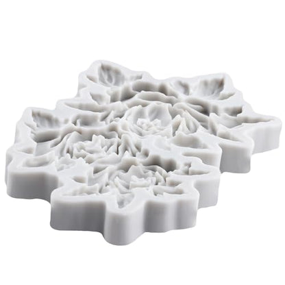 Peony Flower Polymer Clay Molds Peony Flower Leaf Silicone Mold - color: Style I