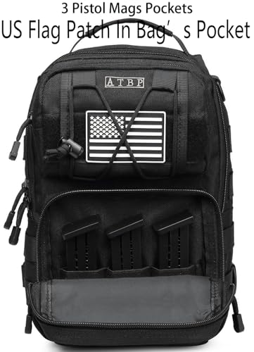 Tactical Sling Backpack Bag Pack for Men Military One Strap Shoulder Backpack Crossbody Bag With Holster 10 Liters - color: Black 2