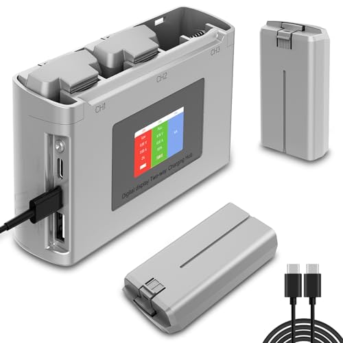 Artman Mini 4K Battery 2-Pack and Charger for DJI Mini 2 Batteries 2400mAh