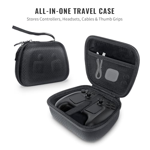 EJGAME Universal Game Controller Travel Case - Travel Storage Compatible with Steam Controller,Xbox One, Xbox Series X/S, PS5, PS4, and Switch Controllers