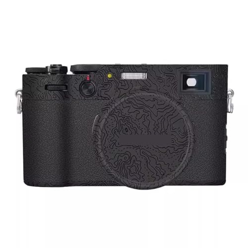 Camera Skin Wrap Anti-Scratch Sticker Coat Vinly Protective Film Body Protector Decals Cover for Fujifilm X100VI X100 VI(Contour Black) - color: Contour Black