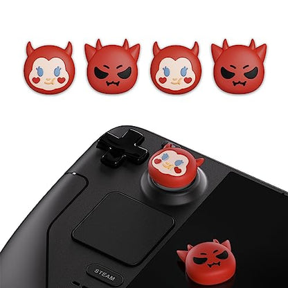 PlayVital Halloween Thumb Grip Caps for Steam Deck LCD, Silicone Thumbsticks Grips Joystick Caps for Steam Deck OLED - Little Devils - color: Little Devils
