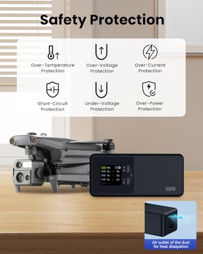 LKTOP 200W Charger for Autel EVO Max/II V2 V3 Parallel Charging Hub
