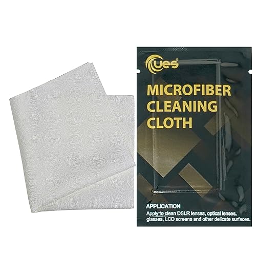UES 80 Packs of Superfine Lint Free Microfiber Cloth for Lens Cleaning - size: 80pcs