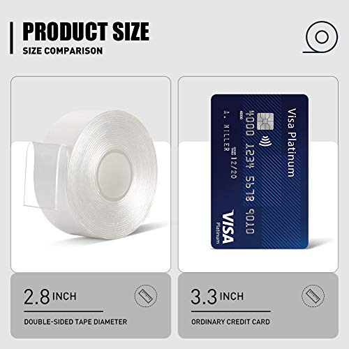 Double Sided Tape Heavy Duty Acrylic Two Sided Mounting Nano Tape - size: 1"