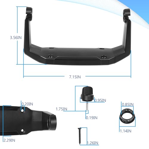 740146-1 Gimbal Bracket Mounting Bracket for Helix-7 Series Fish Finders All Models丨 Comes with Knobs &Mounting Screws丨Solid Hold - style: 740146-1