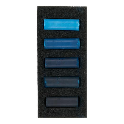 Rembrandt Soft Pastel Micro Set, 5-Piece Half Sticks, Warm Blues - color: Warm Blues, style: 5 Half Sticks in Micro Set