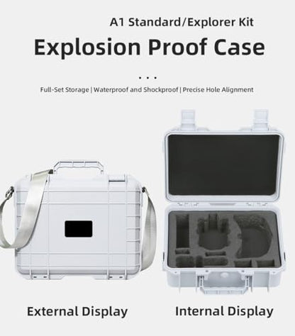 Explosion-Proof Case for Antigravity A1 Drone Portable Hard Shell Carrying Case Travel Waterproof Shoulder Bag For Antigravity A1 Drone, Grip Motion Controller, Battery
