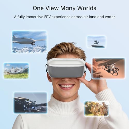 CADDXFPV Walksnail Ascent HD Digital FPV Goggles – 1080P/60FPS, 58°FOV