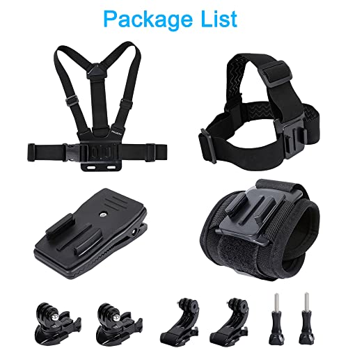 PellKing Accessories Set for GoPro Hero 13/12/11/10/9/8/7/6/5/Mission 1 Pro