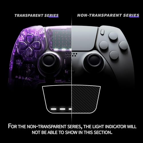 eXtremeRate Full Set Shell with Buttons Touchpad Cover Compatible with ps5 Edge Controller, New Hope Gray Replacement Decorative Trim Shell Front Back Plates Compatible with ps5 Edge Controller - color: New Hope Gray