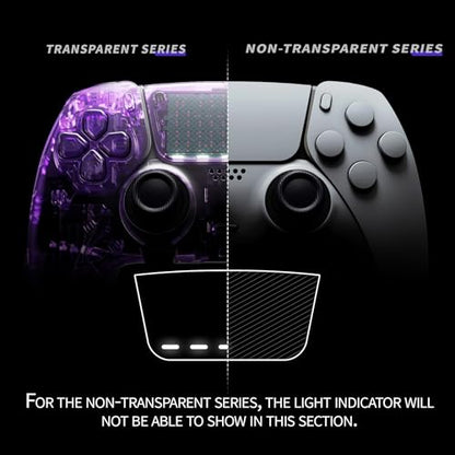 eXtremeRate Full Set Shell with Buttons Touchpad Cover Compatible with ps5 Edge Controller, New Hope Gray Replacement Decorative Trim Shell Front Back Plates Compatible with ps5 Edge Controller - color: New Hope Gray
