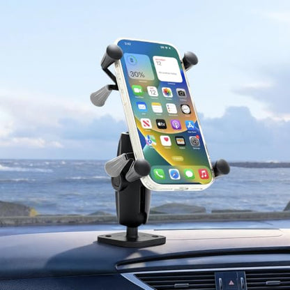 Strg Phone Mount with 1" Ball Diamond Base and Marine-Grade Aluminum Arm - size: Diamond Base
