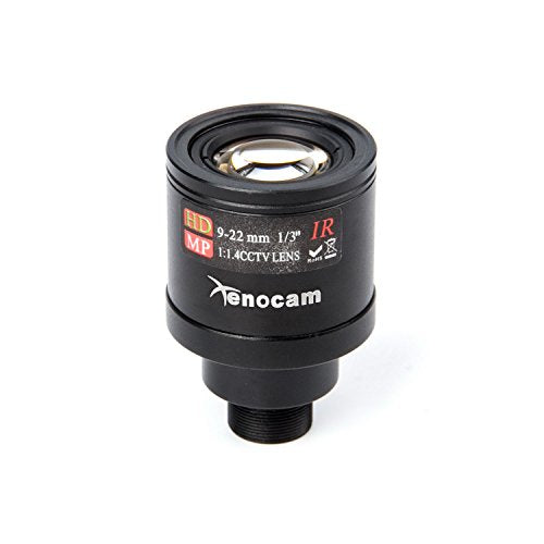 9-22mm 1/3" IR F1.4 CCTV Video Vari-Focal Zoom Lens for CCTV Security Camera - color: 9-22mm