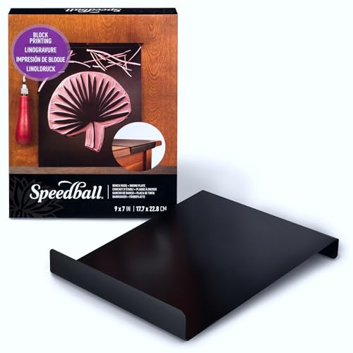 Speedball Bench Hook and Inking Plate for Block Printing Carving, 9"x7", Made in USA - size: 1-Pack