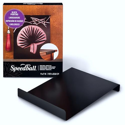 Speedball Bench Hook and Inking Plate for Block Printing Carving, 9"x7", Made in USA - size: 1-Pack