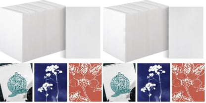 Cholemy 120 Pcs Foam Printing Plates 6 X 9 Inches White 1/20 Inch Thick (Pack of 2) - color: White, size: 6 x 9 Inches (Pack of 2)