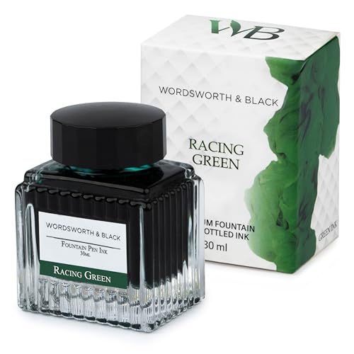Wordsworth & Black Fountain Pen Ink Bottle, 30ml, Green, Smooth - color: Green