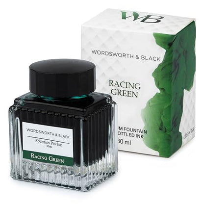 Wordsworth & Black Fountain Pen Ink Bottle, 30ml, Green, Smooth - color: Green
