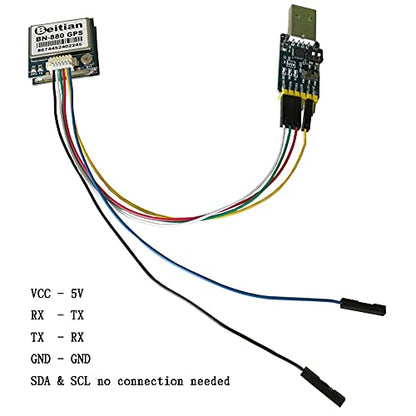 BN-880 GPS Receiver Compass Module Glonass Beidou NMEA0183 9600bps