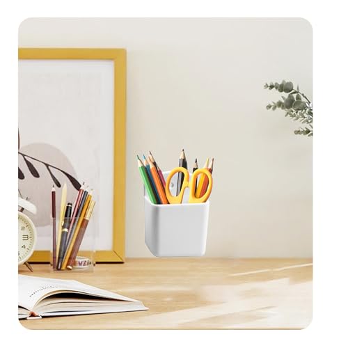 Septe 2Pcs Remote Control Holders Wall Mount, Self Adhesive TV Controller Holder, Wall Pen Holder Storage Box for Home Office (White) - color: White,2pcs