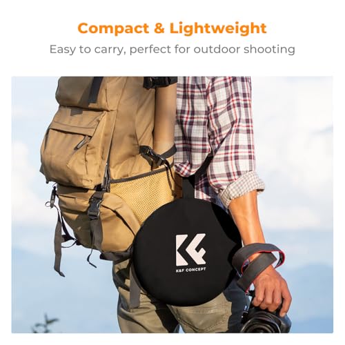 K&F Concept 24" x36” 5-in-1 Oval Foldable Reflector, with Carrying Bag - size: 60x90cm
