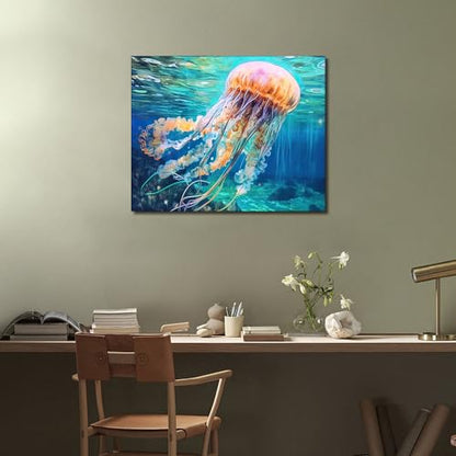 TUMOVO Paint by Numbers for Adults Jellyfish - color: Jellyfish
