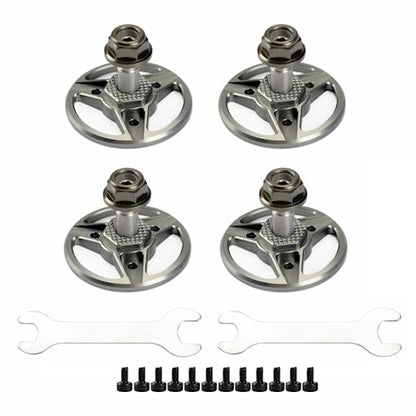 Buddy RC Motor Prop Adapter Set for DJI FPV Drone, Aluminium Propellers Adapter Mounts Set with M5 Mounting Hole for 5.2 Inch FPV Props（4PCS）