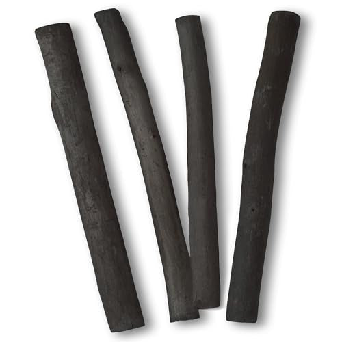 24 Pcs Compressed Charcoal Sticks and 6 Pcs Willow Charcoal Sticks, 9-12 MM Jumbo Willow Charcoal Pencils