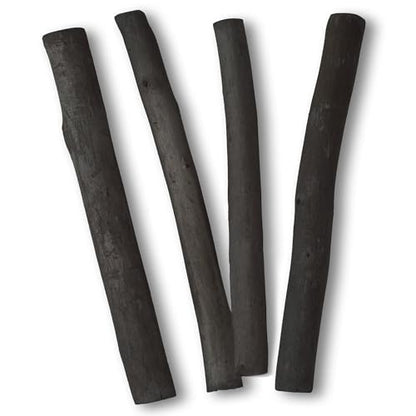 24 Pcs Compressed Charcoal Sticks and 6 Pcs Willow Charcoal Sticks, 9-12 MM Jumbo Willow Charcoal Pencils
