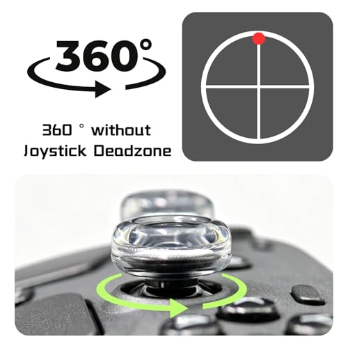 Luck&Link Transparent Thumb Grips for Steam Controller, Joystick Caps for Steam Controller2 Thumbstick Cover(for Steam Controller) - size: For Steam Controller