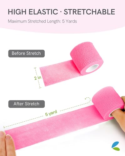 FriCARE Self Adhesive Bandage Wrap, Medical Tape in First Aid Kit - color: Sugar Bloom