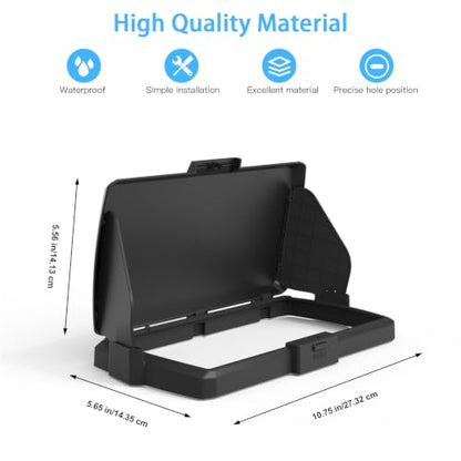 Foldable Sun Visor Cover for Humminbird Helix 7 G4/G4N Fish Finder (Black)