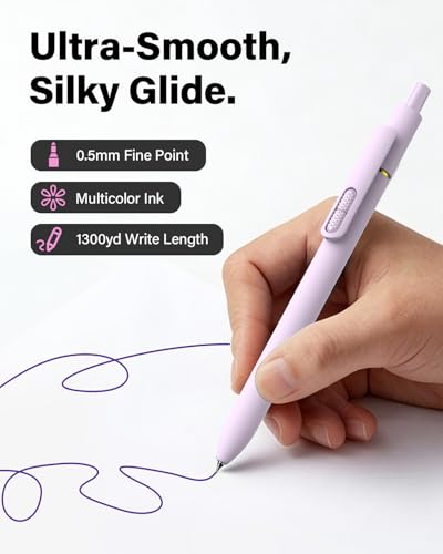 inkipen Colorful Fidget Pens, 8 Pcs 0.5mm Fine Point - color: Morandi Color Ink -8pack