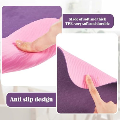 Sewing Machine Mat Pedal, 17'' X 36'' and 9'' X 14'', Pink Purple - color: Pink Purple, size: 17'' X 36'' and 9'' X 14''