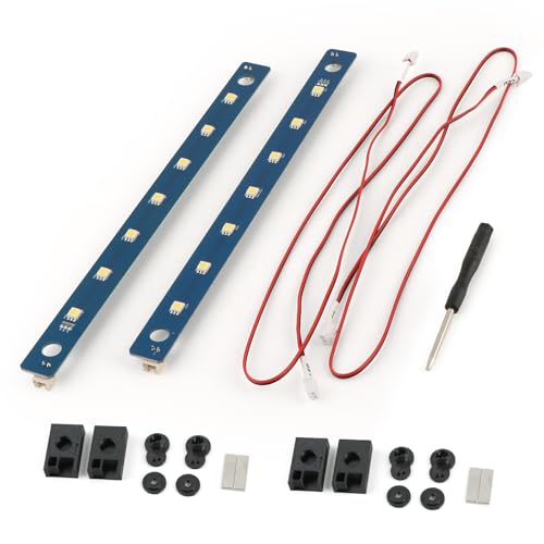 2Pack 24V LED Light Kit for Flashforge Adventurer 5M/5M Pro/AD5X LED Strip Bright Chamber Lighting Upgrade with 7 LED Beads for AD5M /AD5M Pro LED Light Board Replacement 3D Printer Accessories