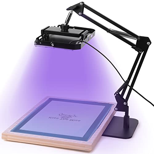 Caydo 50W LED Exposure Unit for Screen Printing, UV Screen Printing Light with 31 Pieces Screen Printing Starter kit for Screen Printing