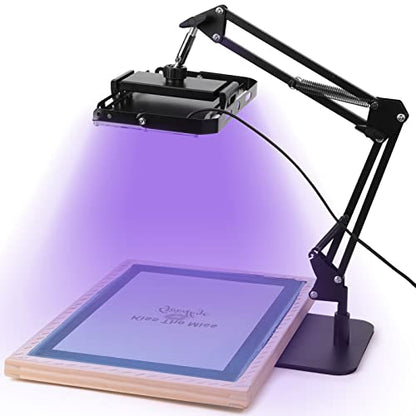 Caydo 50W LED Exposure Unit for Screen Printing, UV Screen Printing Light with 31 Pieces Screen Printing Starter kit for Screen Printing