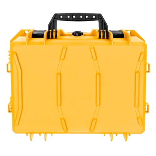 Eylar 18" Intact Series Hard Camera Case, Lightweight and Durable Stacker Design with Foam (Yellow) - color: Yellow