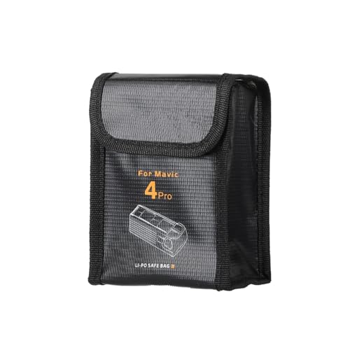 Mavic 4 Pro Battery Bag Lipo Battery Fireproof Explosionproof Bag for DJI Mavic 4 Pro Battery Storage Guard Safe Pouch, For 2 Battery, Neo Drone Storage Box - color: For 2 Battery