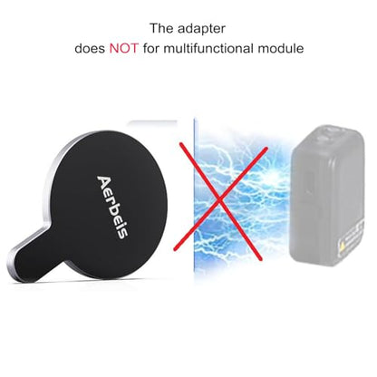 Magnetic Quick-Release Mount Phone Holder Clamp Adapter Clip For DJI Gimbal - color: Silver