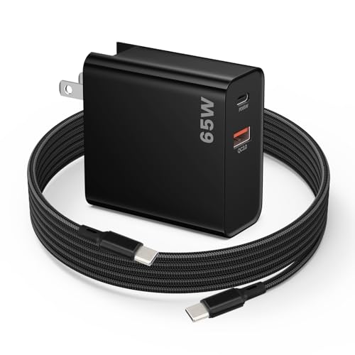 PD 65W USB C Fast Charger for DJI Neo, Air 3S, Mini 4K, 2 SE Drones, Black - color: Black, size: 65w / 6.6ft