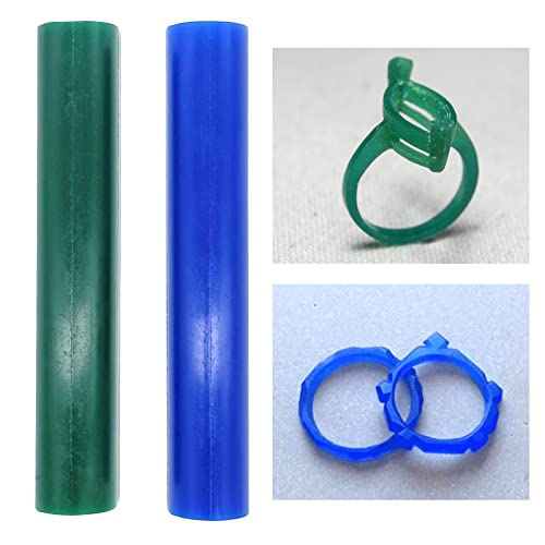 2Pcs T150 Carving Wax Ring Tube for Making Rings, Lost Wax Casting Supplies